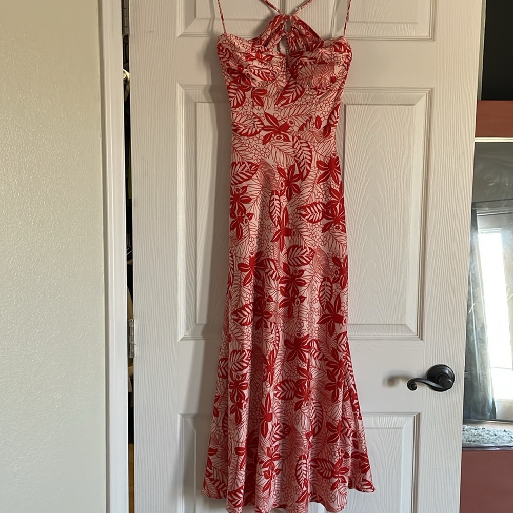 ASTR JOSIANE FLORAL SWEETHEART MIDI DRESS ❤️ - Picture 5 of 9